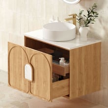 Laguna MKII 600mm Wall Hung Single Vanity with Solid Surface Countertop